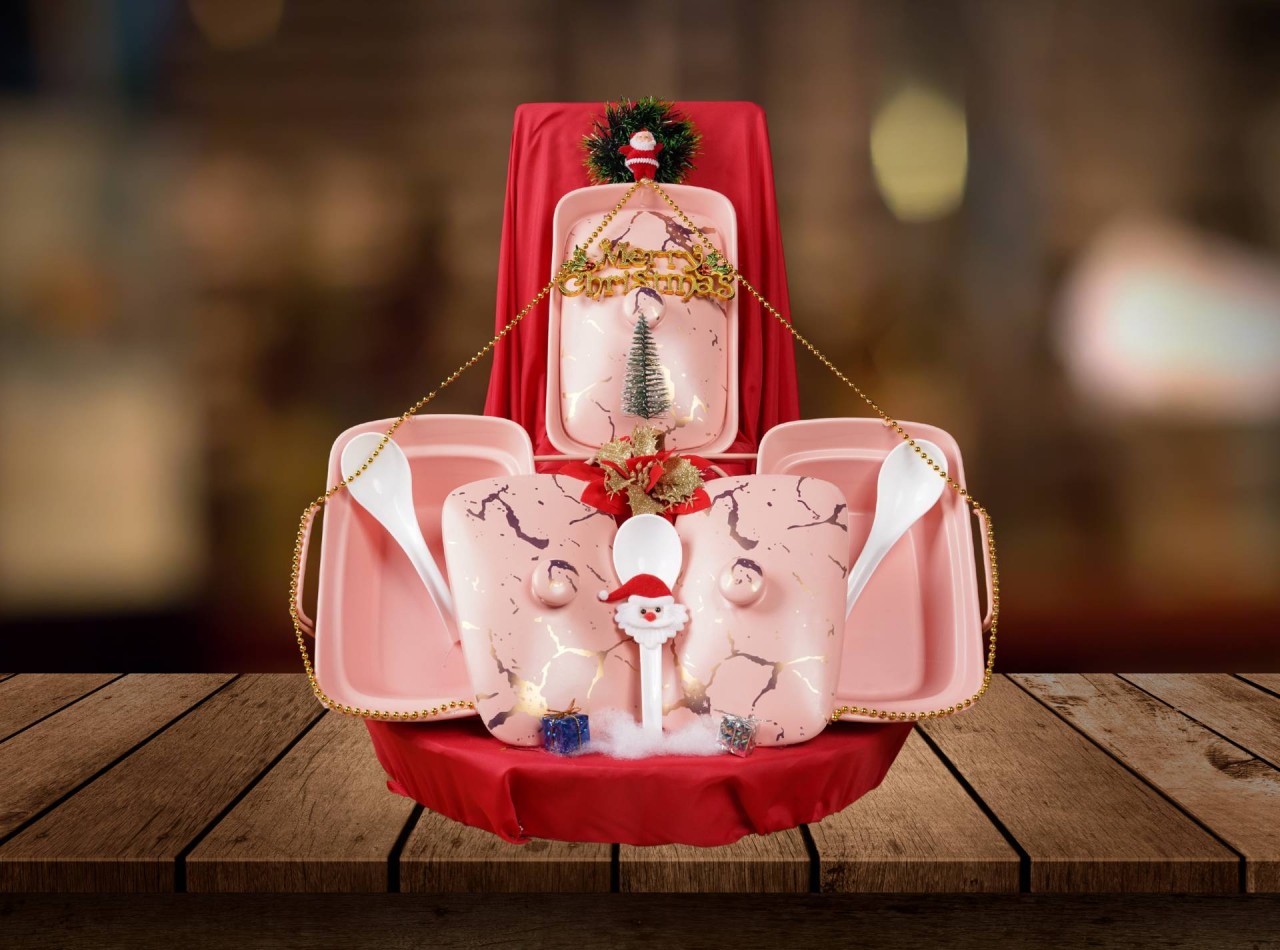 2025 HAMPERS NATAL GINGERBREAD MAN PINK